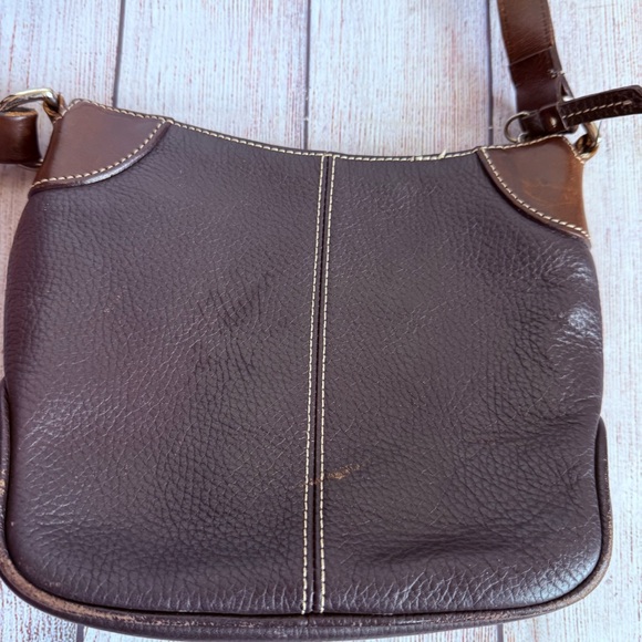 DOONEY & BOURKE Leather Black Brown Bag Purse - Picture 6 of 10